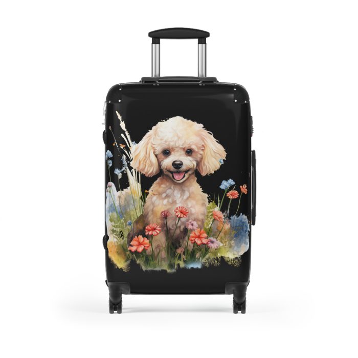 Stylish Poodle suitcase, a durable and fashionable travel companion. Crafted with Poodle designs, it's perfect for enthusiasts on the go.