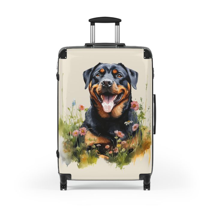 Powerful Rottweiler suitcase, a durable and elegant travel companion. Crafted with Rottweiler designs, it's perfect for enthusiasts on the go.