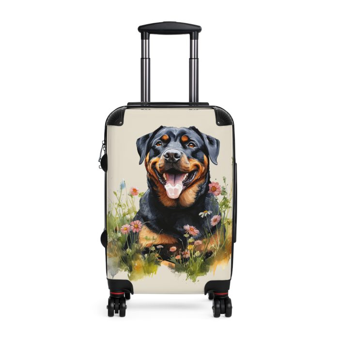 Powerful Rottweiler suitcase, a durable and elegant travel companion. Crafted with Rottweiler designs, it's perfect for enthusiasts on the go.