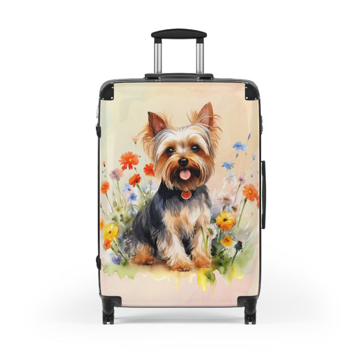 Stylish Yorkshire Terrier suitcase, a durable and fashionable travel companion. Crafted with Yorkshire Terrier designs, it's perfect for enthusiasts on the go.