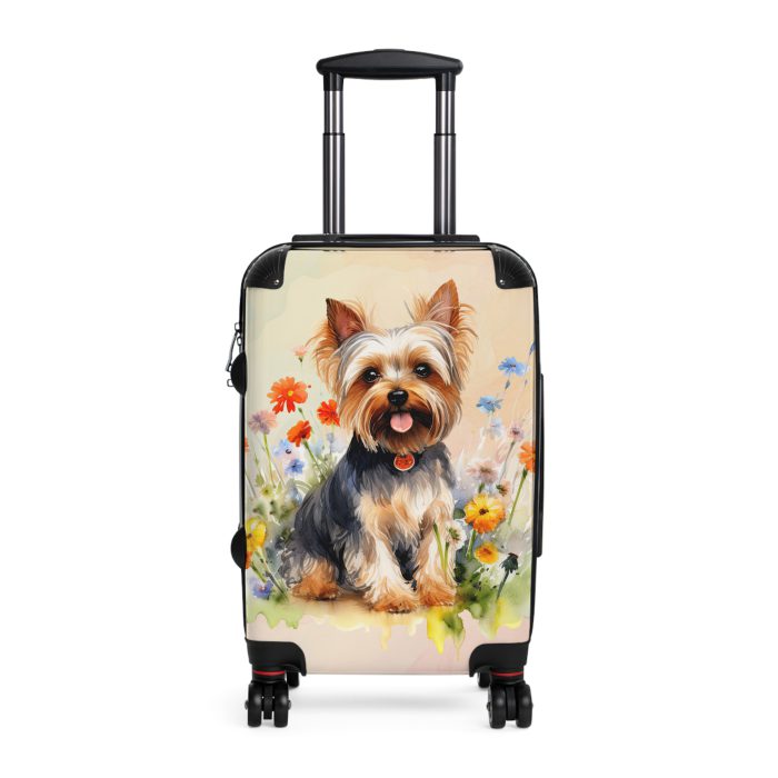 Stylish Yorkshire Terrier suitcase, a durable and fashionable travel companion. Crafted with Yorkshire Terrier designs, it's perfect for enthusiasts on the go.