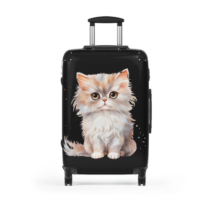 Cat Suitcase - A luggage adorned with a charming cat-themed design, perfect for travelers who want to add a touch of feline charm to their journeys.