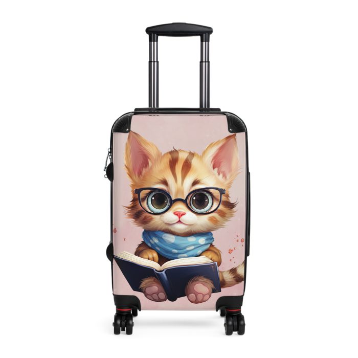 Cat Suitcase - A luggage adorned with a charming cat-themed design, perfect for travelers who want to add a touch of feline charm to their journeys.