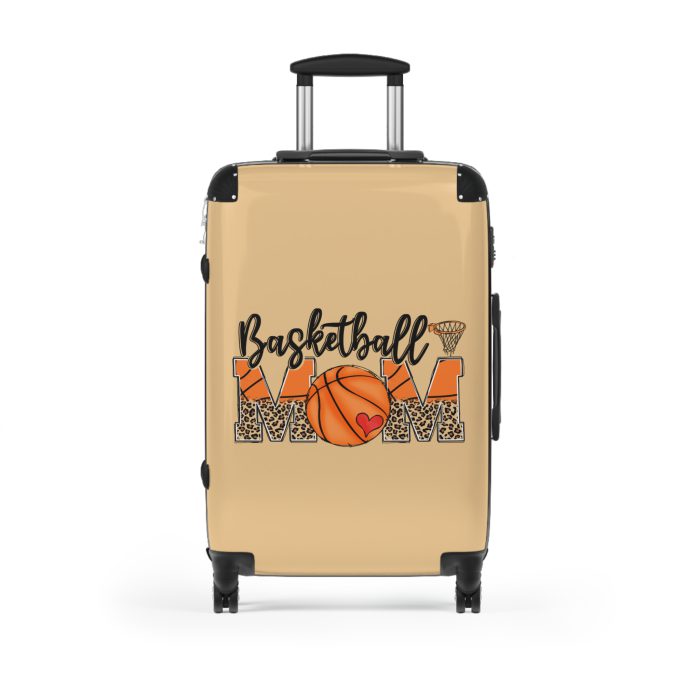 Sporty Basketball Mom suitcase, a durable and athletic travel companion. Crafted with basketball mom designs, it's perfect for enthusiasts on the go.