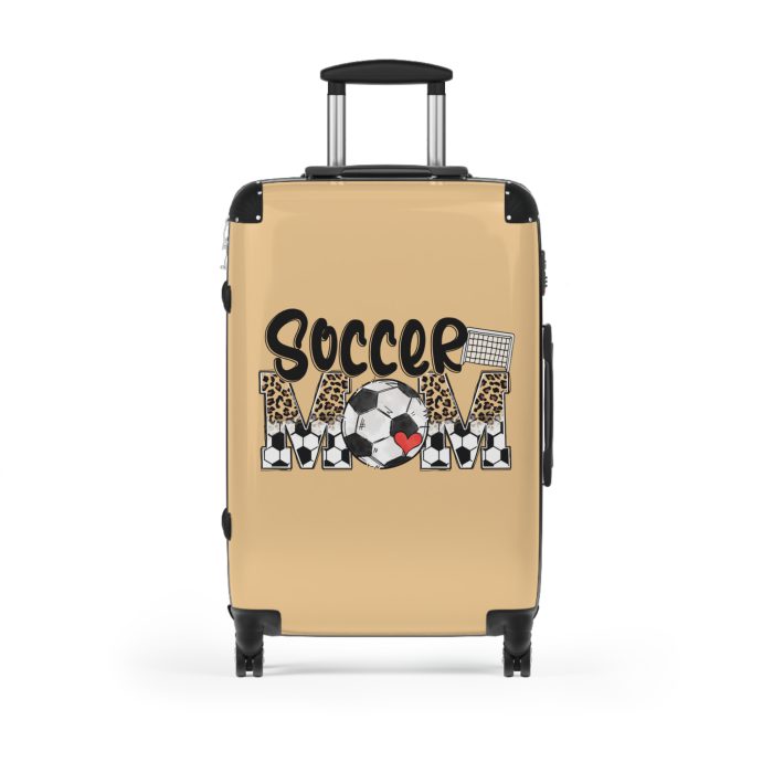 Sporty Soccer Mom suitcase, a durable and athletic travel companion. Crafted with soccer mom designs, it's perfect for enthusiasts on the go.