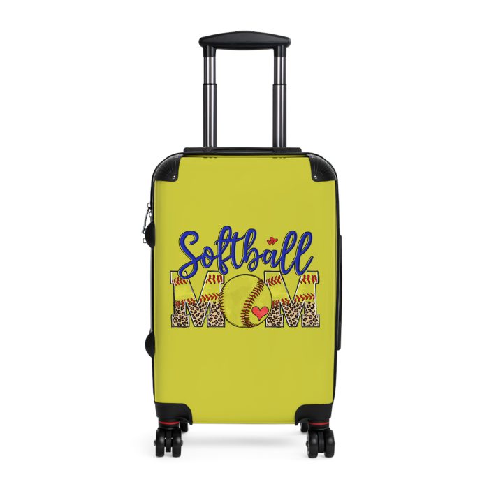 Sporty Softball Mom suitcase, a durable and athletic travel companion. Crafted with softball mom designs, it's perfect for enthusiasts on the go.