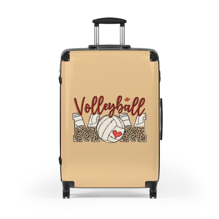 Sporty Volleyball Mom suitcase, a durable and athletic travel companion. Crafted with volleyball mom designs, it's perfect for enthusiasts on the go.