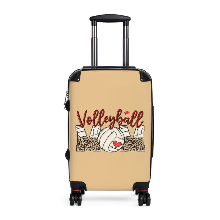 Sporty Volleyball Mom suitcase, a durable and athletic travel companion. Crafted with volleyball mom designs, it's perfect for enthusiasts on the go.