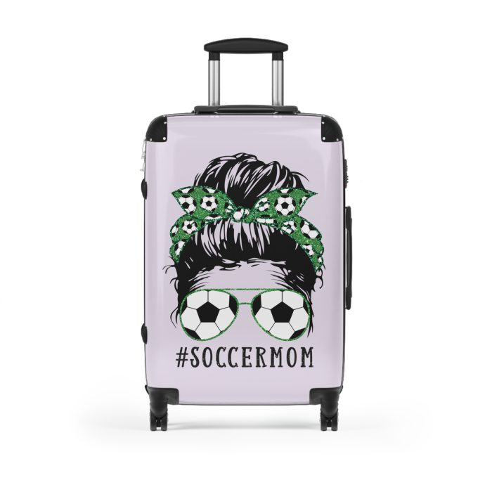 Soccer Mom Suitcase - A winning luggage choice for soccer-loving moms, featuring a stylish design that celebrates both the game and the journey.