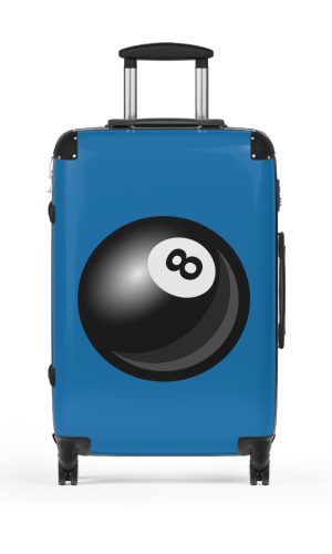 Billiard Suitcase - A luggage adorned with a captivating pool game-themed design, perfect for travelers who want to add a touch of game room charm to their journeys.