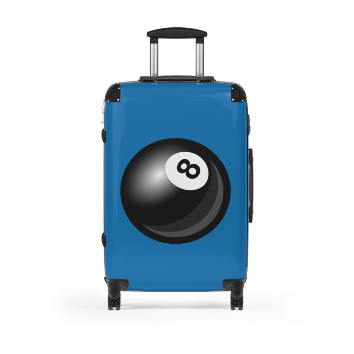 Billiard Suitcase - A luggage adorned with a captivating pool game-themed design, perfect for travelers who want to add a touch of game room charm to their journeys.