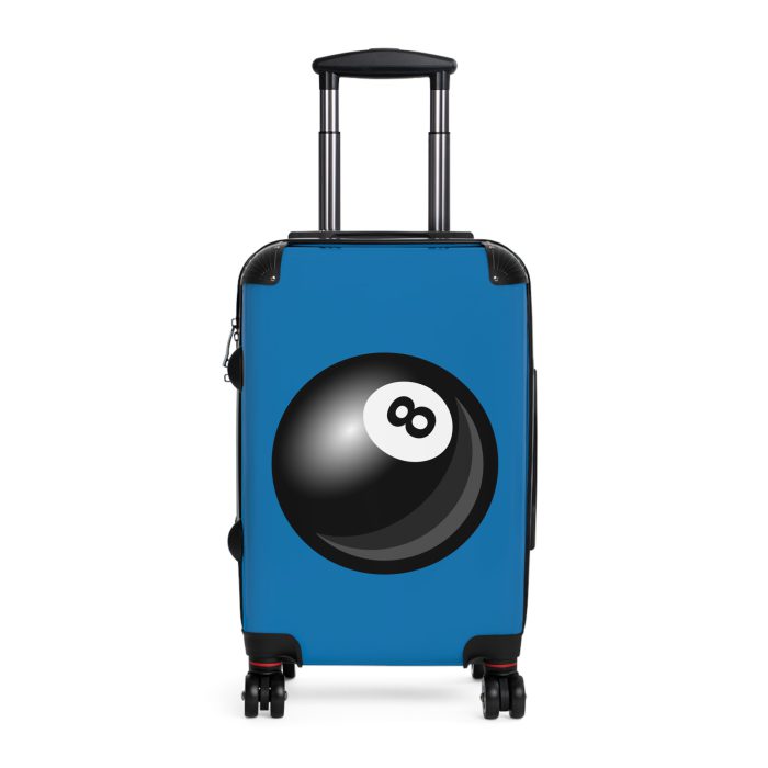 Billiard Suitcase - A luggage adorned with a captivating pool game-themed design, perfect for travelers who want to add a touch of game room charm to their journeys.