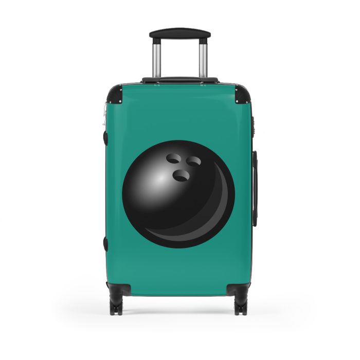 Bowling Suitcase - A luggage adorned with a sporty bowling-themed design, perfect for travelers who want to travel in style with their favorite sport.