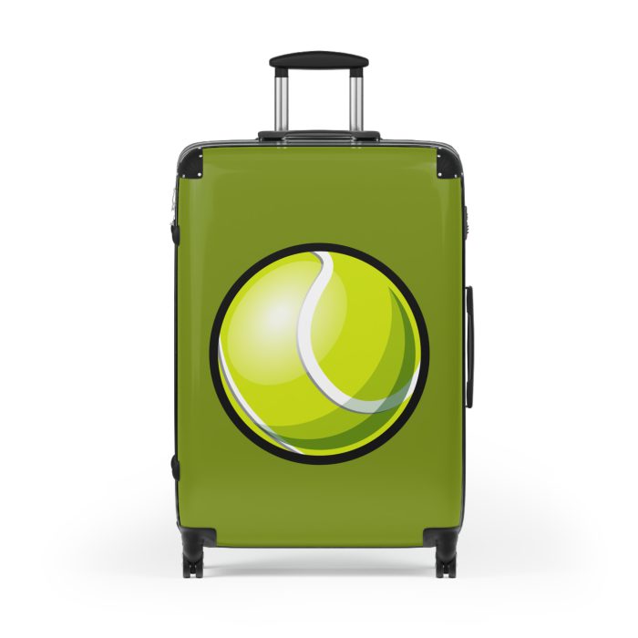 Tennis Suitcase - A luggage adorned with a sporty tennis-themed design, perfect for travelers who want to travel in style with their favorite sport.