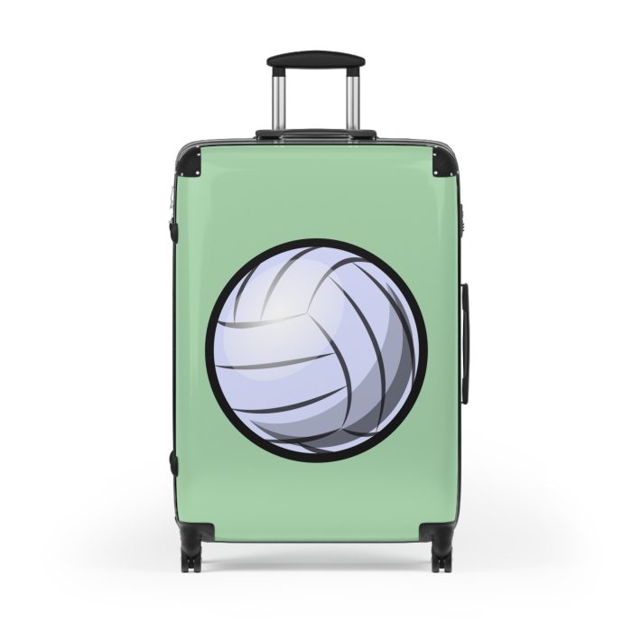 Volleyball Suitcase - A luggage adorned with a sporty volleyball-themed design, perfect for travelers who want to travel in style with their favorite sport.