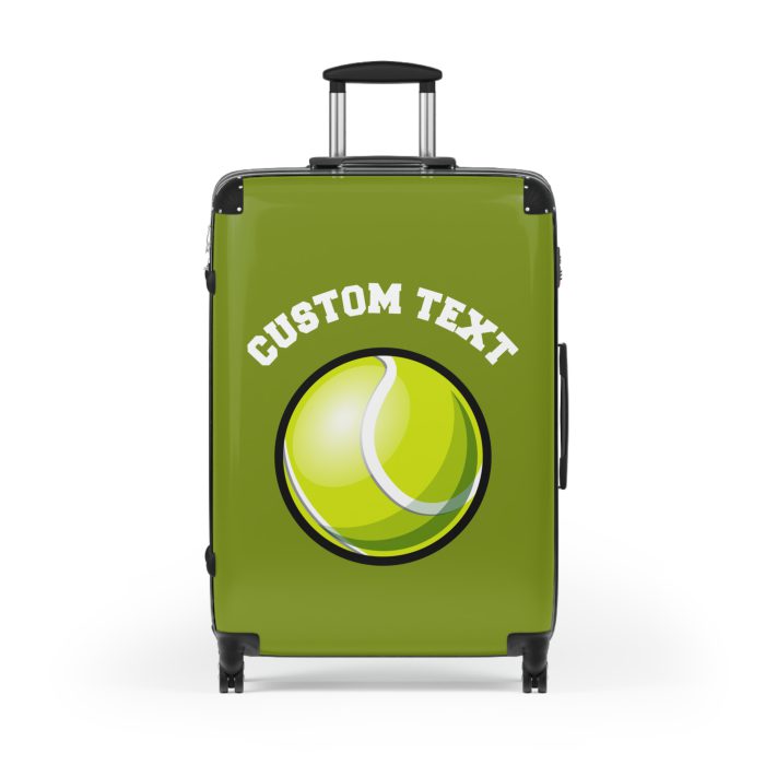 Custom Tennis Suitcase - A personalized luggage adorned with a custom tennis-themed design, perfect for sports enthusiasts who want to travel in style with their favorite sport.