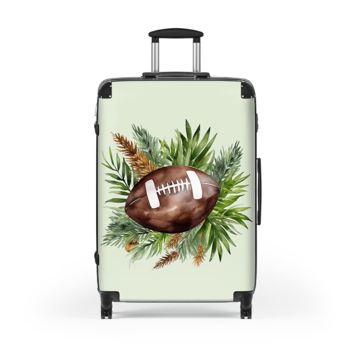 Tropical Football suitcase, a durable and stylish travel companion. Crafted with football designs, it's perfect for enthusiasts on the go.