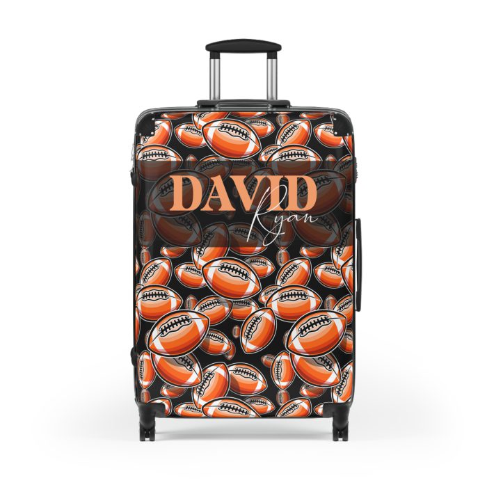 Personalized Custom American Football suitcase, a durable and stylish travel companion. Crafted with custom American football designs, it's perfect for enthusiasts on the go.