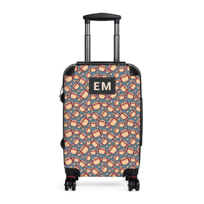 Personalized Custom American Football suitcase, a durable and stylish travel companion. Crafted with custom American football designs, it's perfect for enthusiasts on the go.