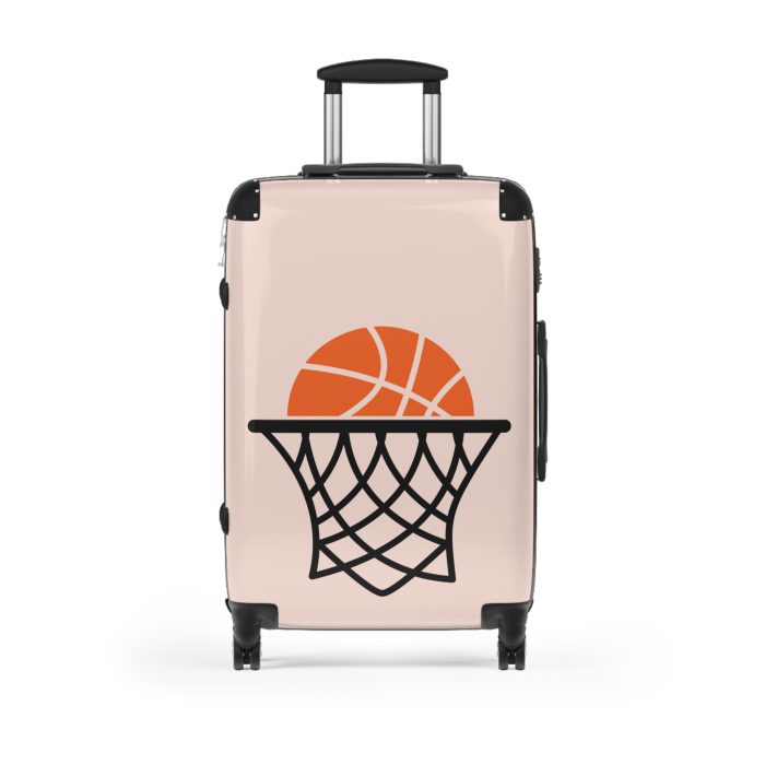 Basketball Suitcase - Durable, personalized luggage with a basketball-themed design, ideal for sports lovers who travel in style.