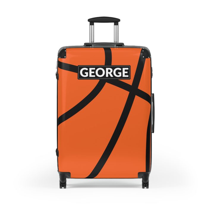 Custom Basketball Suitcase - Durable, personalized luggage with a custom basketball-themed design, ideal for sports lovers who travel in style.