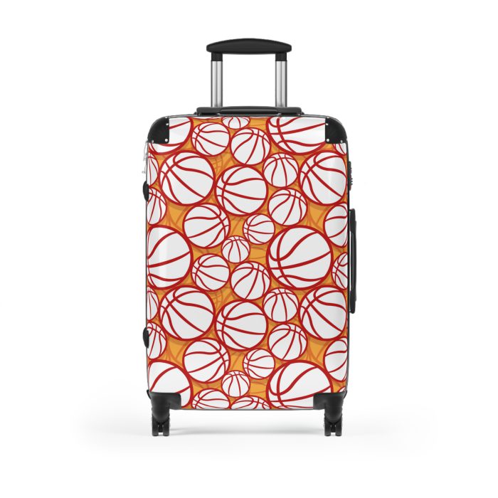 Basketball Suitcase - Durable, personalized luggage with a basketball-themed design, ideal for sports lovers who travel in style.