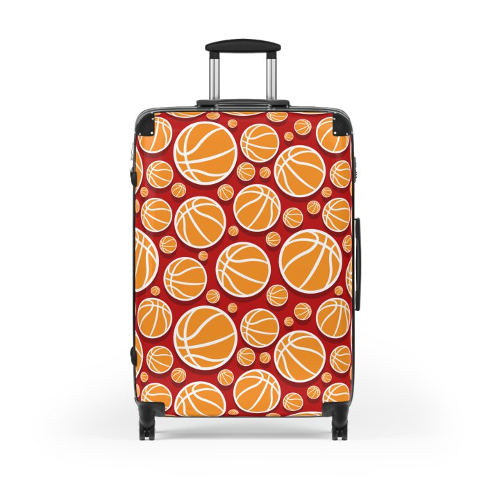 Basketball Suitcase - Durable, personalized luggage with a basketball-themed design, ideal for sports lovers who travel in style.