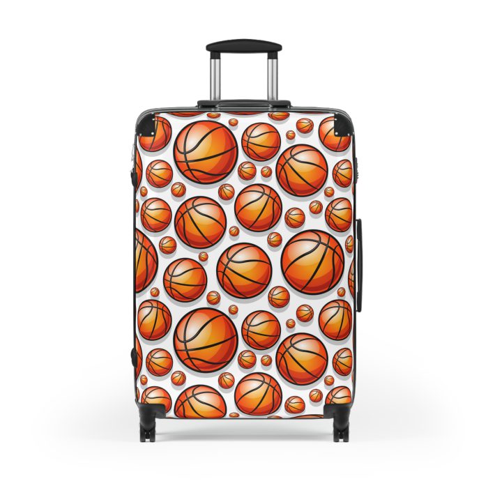 Basketball Suitcase - Durable, personalized luggage with a basketball-themed design, ideal for sports lovers who travel in style.