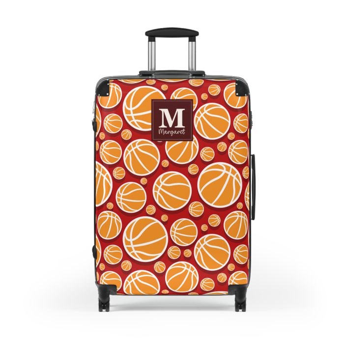 Custom Basketball Suitcase - Durable, personalized luggage with a custom basketball-themed design, ideal for sports lovers who travel in style.