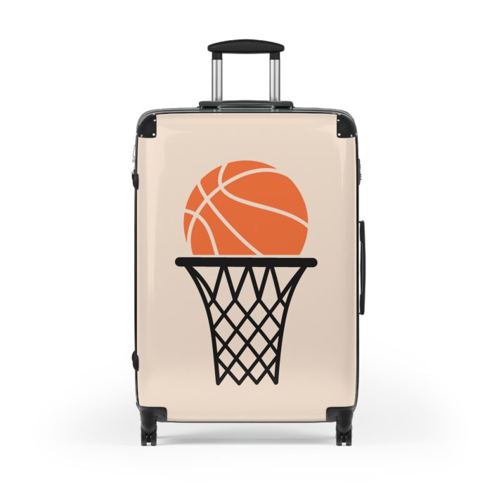 Basketball Suitcase - Durable, personalized luggage with a basketball-themed design, ideal for sports lovers who travel in style.