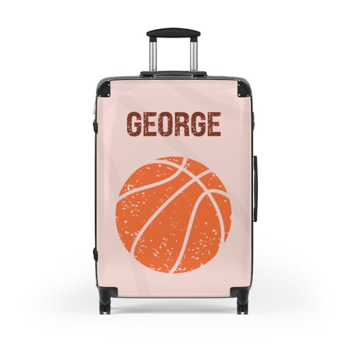 Custom Basketball Suitcase - Durable, personalized luggage with a custom basketball-themed design, ideal for sports lovers who travel in style.