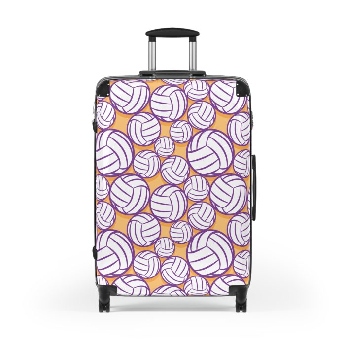 Volleyball Suitcase - A luggage adorned with a sporty volleyball-themed design, perfect for travelers who want to travel in style with their favorite sport.