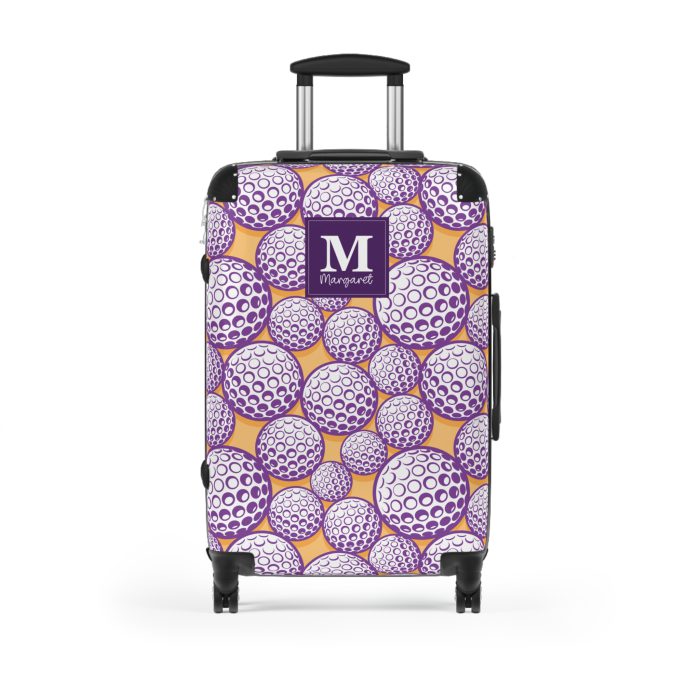 Custom Golf Ball Suitcase - Personalized for golf enthusiasts, combining style and functionality for a unique travel experience.