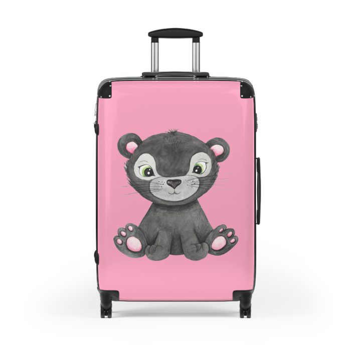 Cute Baby Panther Suitcase - Travel in adorable style with this delightful companion, featuring charming baby panther motifs for cute adventures.