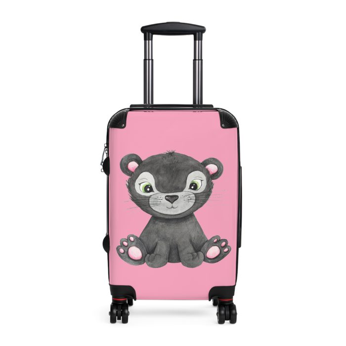 Cute Baby Panther Suitcase - Travel in adorable style with this delightful companion, featuring charming baby panther motifs for cute adventures.