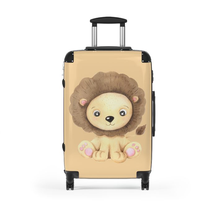 Cute Baby Lion Suitcase - Travel in adorable style with this delightful companion, featuring charming baby lion motifs for cute adventures.