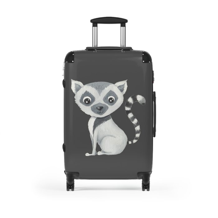 Cute Baby Lemur Suitcase - Travel in adorable style with this delightful companion, featuring charming baby lemur motifs for cute adventures.