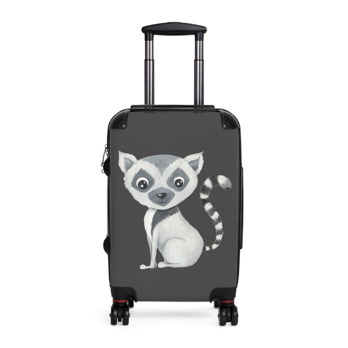 Cute Baby Lemur Suitcase - Travel in adorable style with this delightful companion, featuring charming baby lemur motifs for cute adventures.