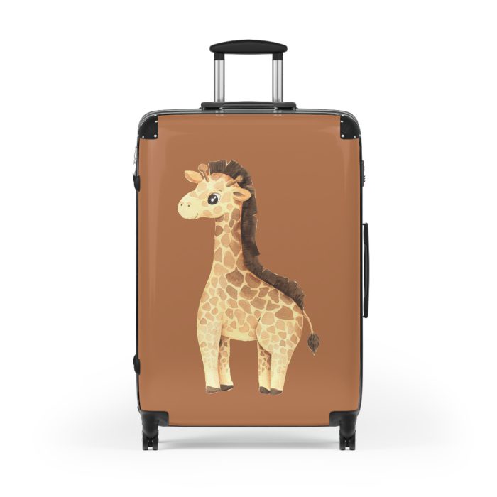 Cute Baby Giraffe Suitcase - Elevate your journeys with this charming companion, featuring delightful baby giraffe motifs for adorable adventures.