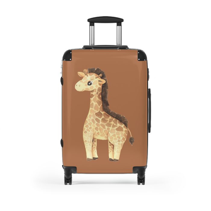 Cute Baby Giraffe Suitcase - Elevate your journeys with this charming companion, featuring delightful baby giraffe motifs for adorable adventures.