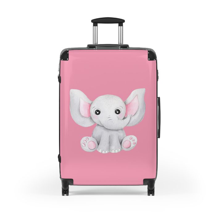 Cute Baby Elephant Suitcase - Elevate your journeys with this charming companion, featuring delightful baby elephant motifs for adorable adventures.