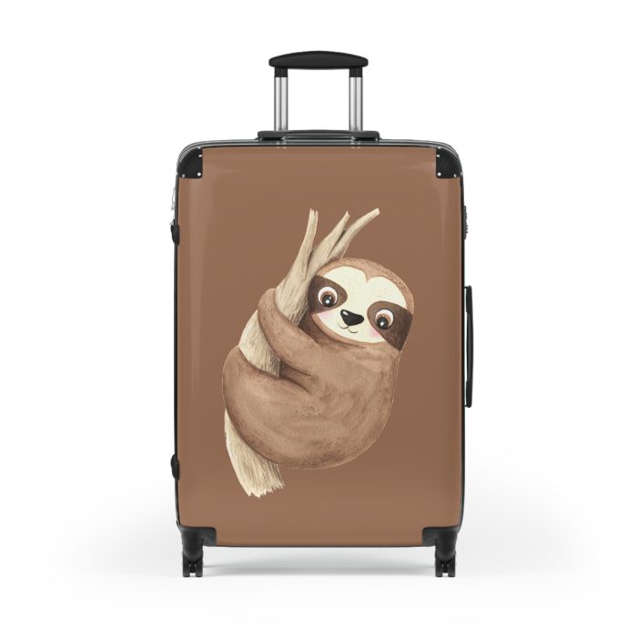 Cute Baby Sloth Suitcase - Elevate your journeys with this charming companion, featuring delightful baby sloth motifs for adorable adventures.