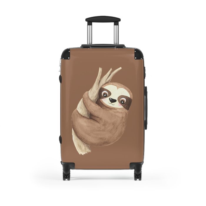 Cute Baby Sloth Suitcase - Elevate your journeys with this charming companion, featuring delightful baby sloth motifs for adorable adventures.