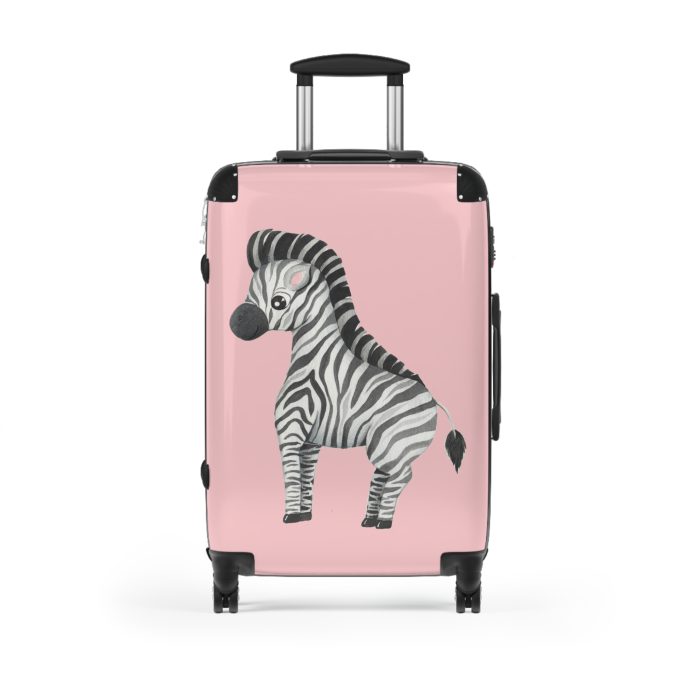 Cute Baby Zebra Suitcase - Elevate your journeys with this charming companion, featuring delightful baby zebra motifs for adorable adventures.