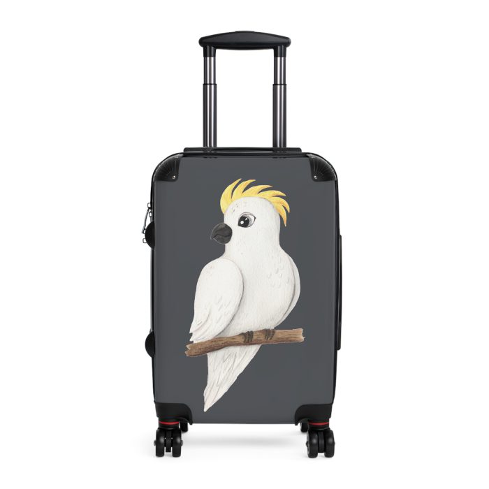 Cute Baby Cockatoo Suitcase - Elevate your journeys with this charming companion, featuring delightful baby cockatoo motifs for adorable adventures.