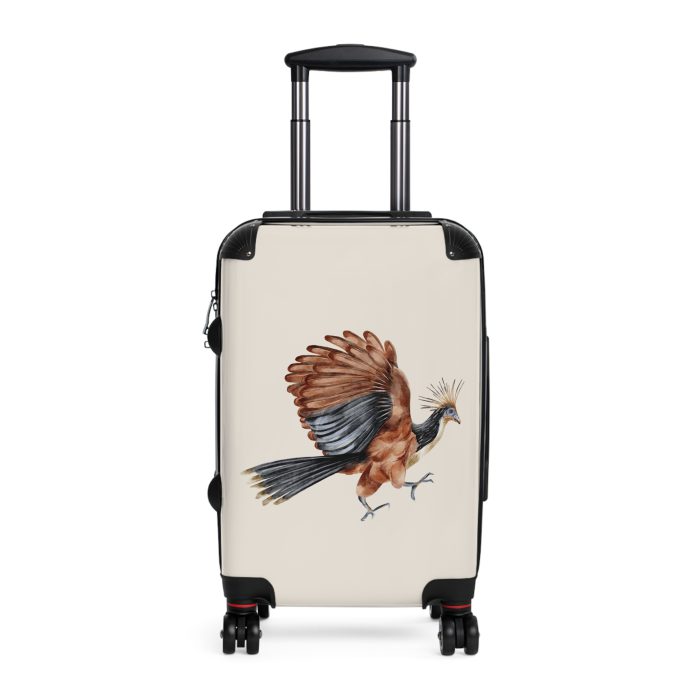 Hoatzin Suitcase - A unique travel gear featuring an exotic bird design, perfect for adding elegance and uniqueness to your travel adventures.