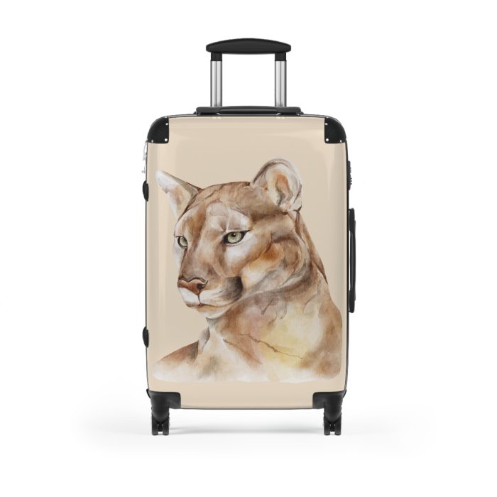 Puma Suitcase - A sleek travel gear featuring an animal print design, perfect for style enthusiasts and adding a touch of wild elegance to your journeys.