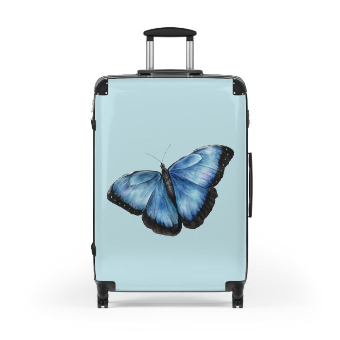 Butterfly Suitcase - An elegant travel gear featuring a butterfly-inspired design, perfect for those who appreciate the beauty of nature on their journeys.