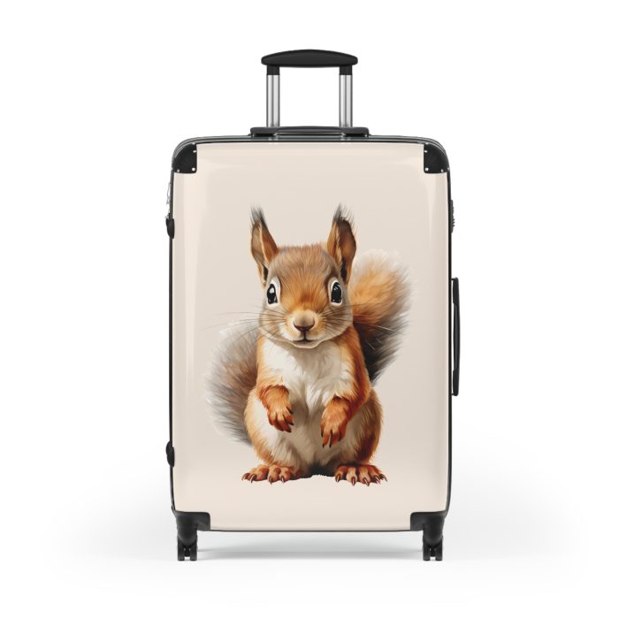 Squirrel Suitcase - A cute animal luggage with an adorable squirrel design, ideal for nature lovers who want to travel with whimsy.