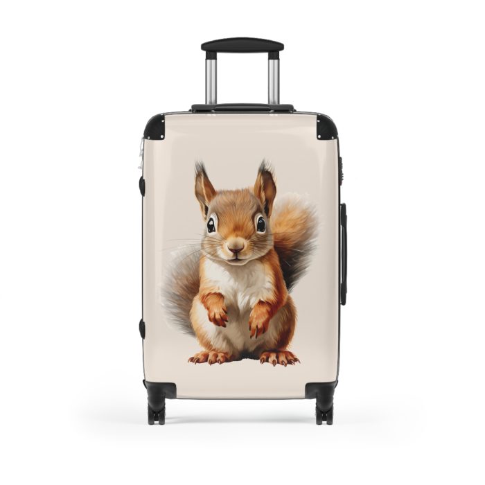 Squirrel Suitcase - A cute animal luggage with an adorable squirrel design, ideal for nature lovers who want to travel with whimsy.